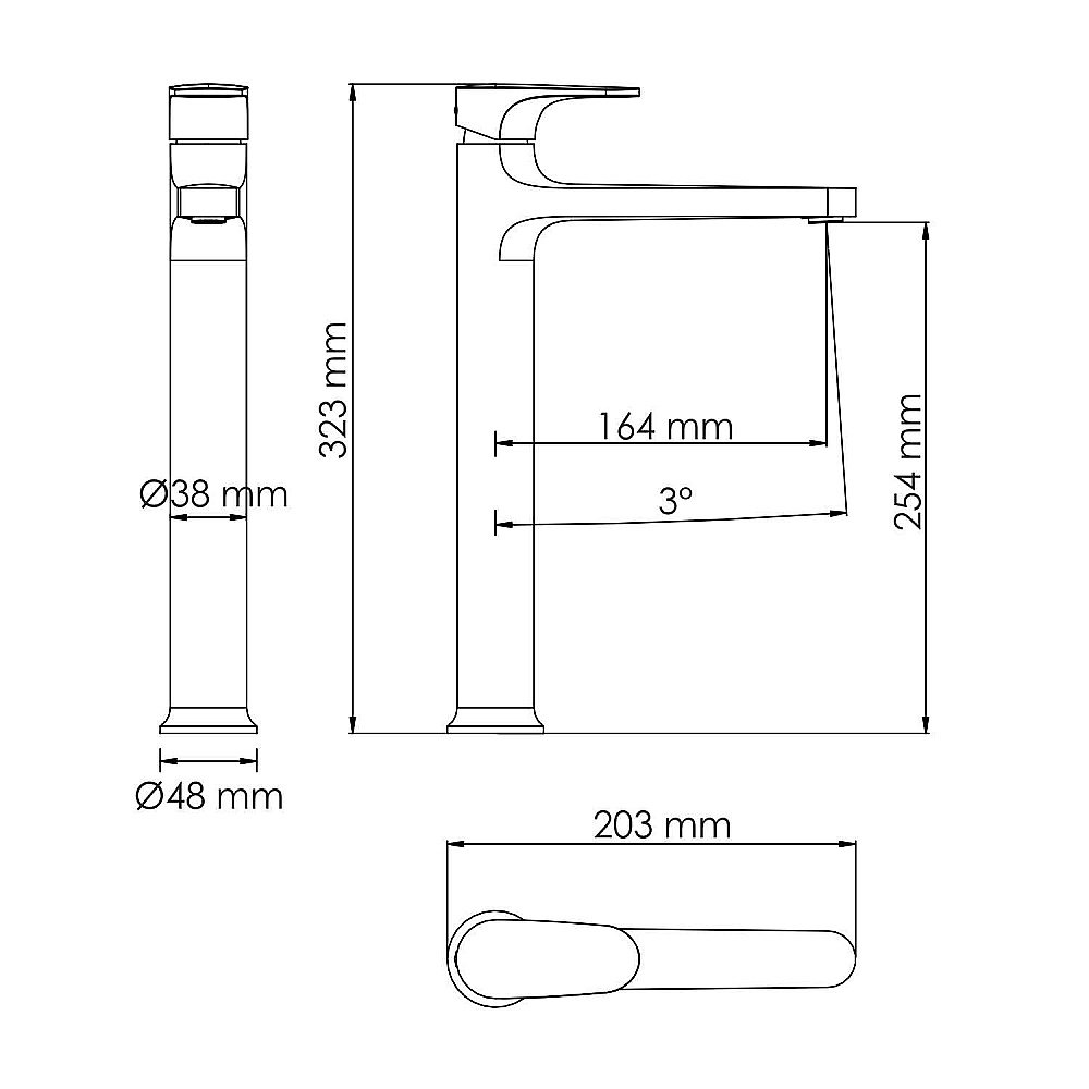 Смеситель для раковины WasserKRAFT Asphe 7700 7703H розовое золото купить в интернет-магазине сантехники Sanbest