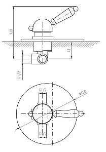 Смеситель для душа Rav-Slezak LABE L583LZ купить в интернет-магазине сантехники Sanbest