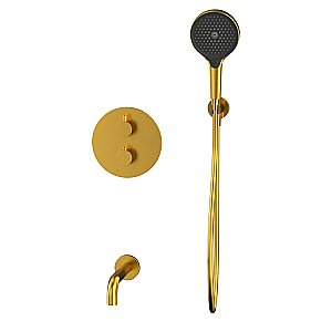 Смеситель для ванны WhiteCross Y YSET10TOPGLB золото брашированное купить в интернет-магазине сантехники Sanbest