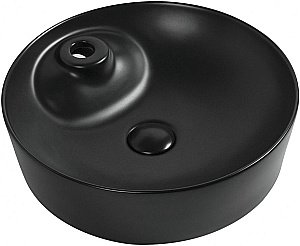 Раковина накладная Aquanet Moon-2-MB 43 273671 черная матовая купить в интернет-магазине Sanbest