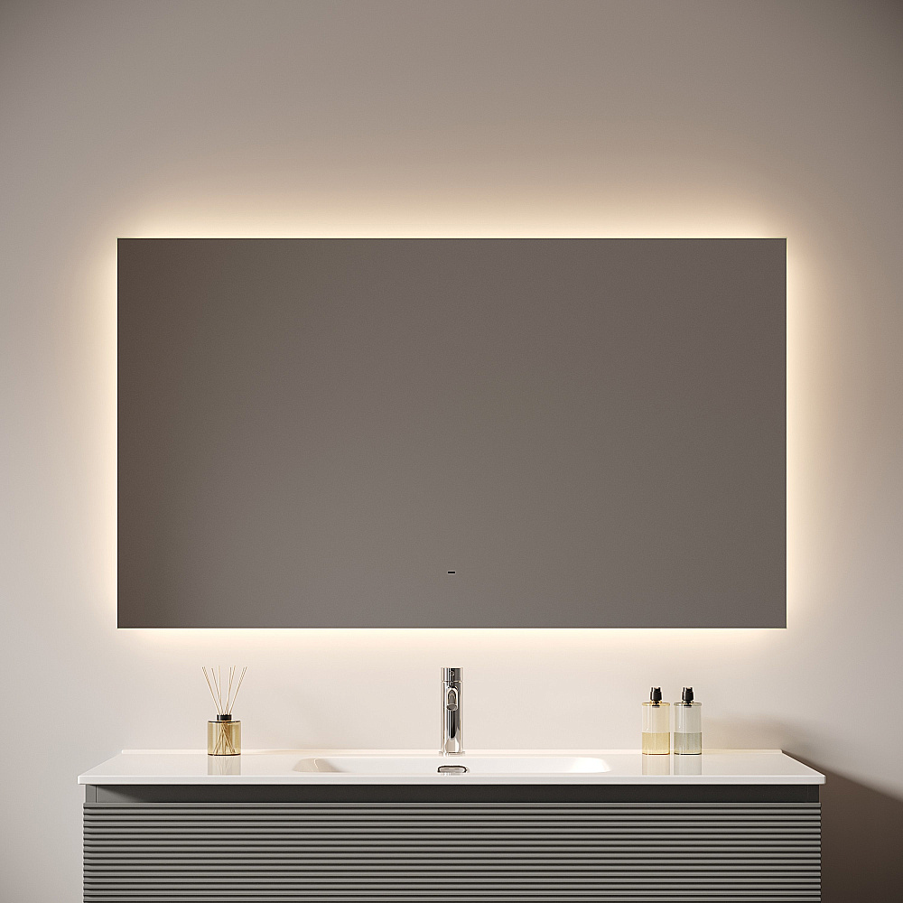 Зеркало с подсветкой Sancos Square 2.0 SQ2.1200 120х70 в ванную от интернет-магазине сантехники Sanbest