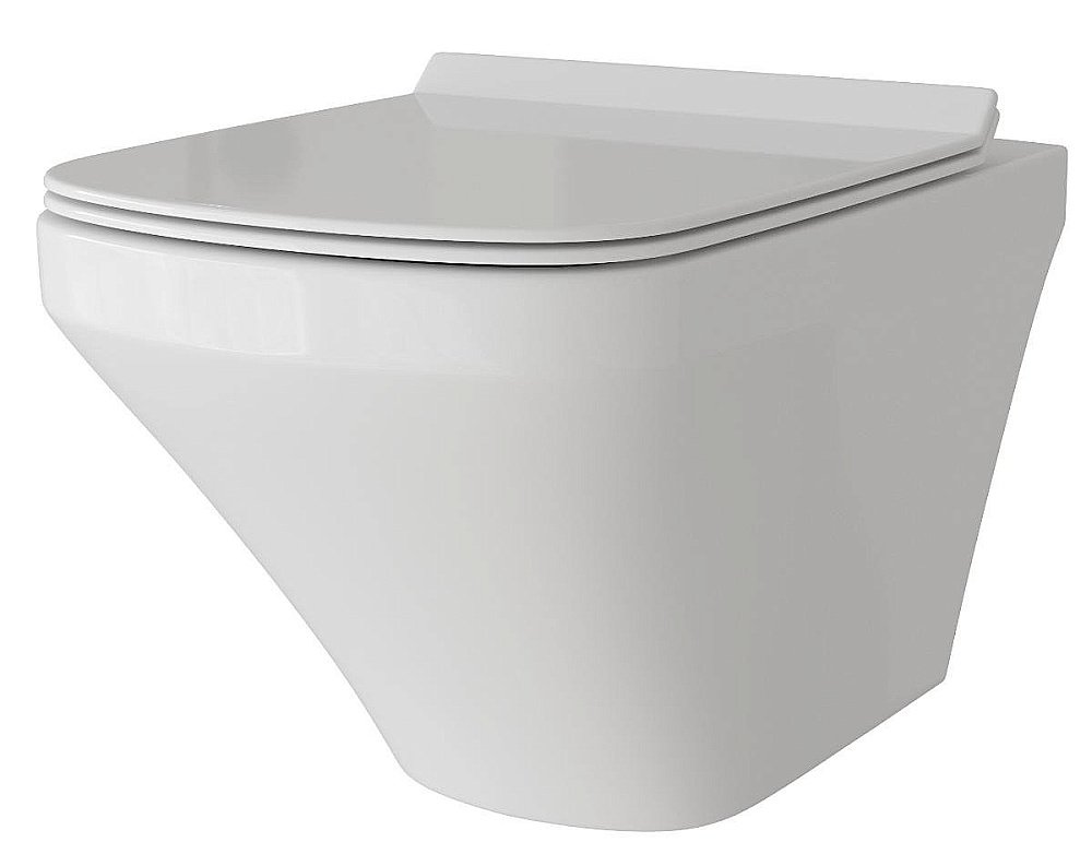 Унитаз подвесной Grossman GR-4440S безободковый, с крышкой микролифт, белый  купить в интернет-магазине Sanbest