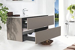 Тумба с раковиной Armadi Art Vallessi 100 кашемир для ванной в интернет-магазине Sanbest