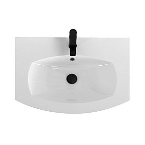 Тумба с раковиной Cezares VAGUE 70 54854+50158 Grigio lucido для ванной в интернет-магазине Sanbest