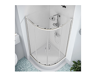 Душевой уголок Good Door CUBE 90х90 R-90-C-CH стекло прозрачное/профиль хром купить в интернет-магазине Sanbest
