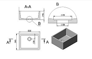 Кухонная мойка Holbi Halley 53 Soft Rock Duo 1.02.012.11.2 белая матовая, цвет по RAL снаружи купить в интернет-магазине сантехники Sanbest