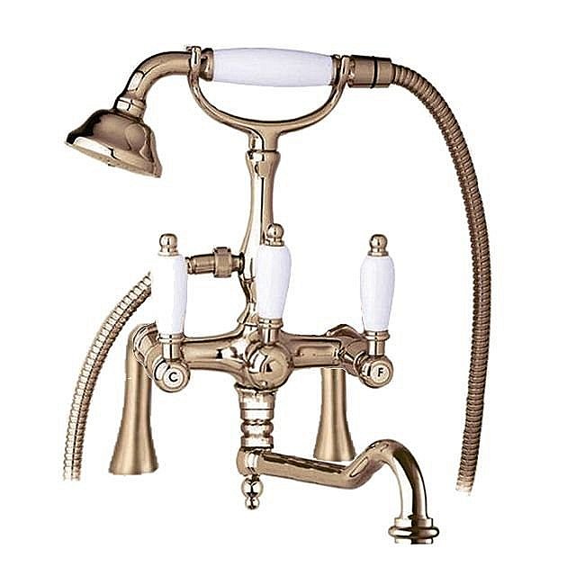 Смеситель для ванны Cezares FIRST-PBV2-02-Bi бронза купить в интернет-магазине сантехники Sanbest