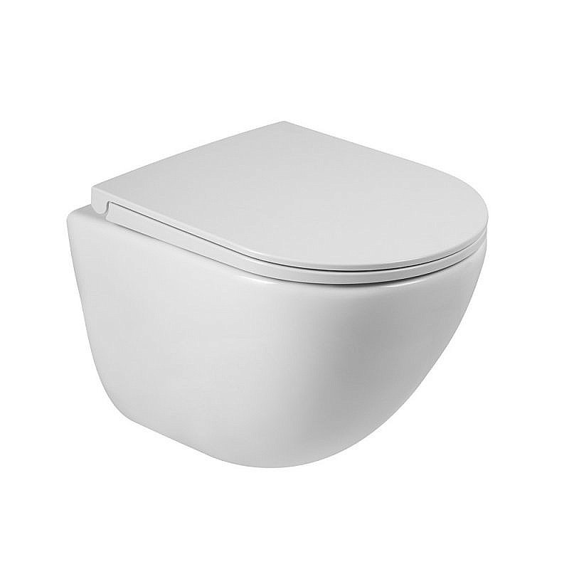 Унитаз подвесной BelBagno AMANDA безободковый, с крышкой микролифт купить в интернет-магазине Sanbest