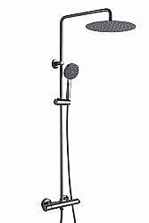 Душевая система Bravat WATERFALL F939114C-A2-RUS черная купить в интернет-магазине сантехники Sanbest