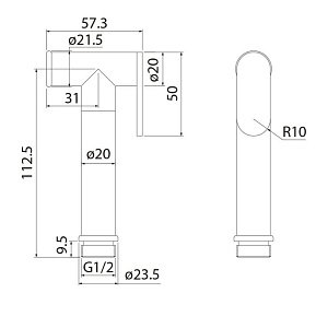 Гигиенический душ Iddis Optima Home 020WB0Gi20 белый купить в интернет-магазине сантехники Sanbest