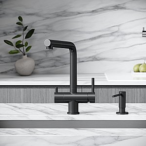 Смеситель для кухни Sancos Spin SC4015MB черный матовый купить в интернет-магазине сантехники Sanbest