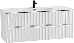 Тумба с раковиной Cezares DUET-N 120 DUET-N-1200-2C-SO-BO+CZR-8095-120 Bianco Opaco для ванной в интернет-магазине Sanbest