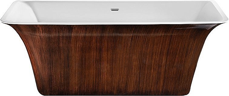 Ванна акриловая Lagard Evora lgd-evr-bw 160.5х77 белая,коричневая купить в интернет-магазине Sanbest