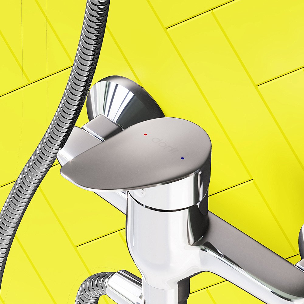 Смеситель для ванны Dorff Norma D1095000 хром купить в интернет-магазине сантехники Sanbest