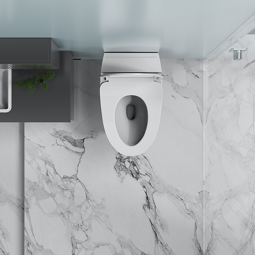 Унитаз подвесной Abber Bequem AC1124P белый, с крышкой микролифт купить в интернет-магазине Sanbest