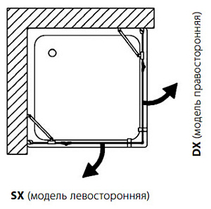 Душевой уголок SAMO Zenit B9913ULUTR 100х100 купить в интернет-магазине Sanbest