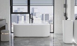 Раковина напольная NT Bagno Eccolo 50 NT702 белая матовая купить в интернет-магазине Sanbest