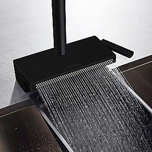 Смеситель для кухни Hansgrohe Aquno Select M81 sBox 73830670 черный матовый купить в интернет-магазине сантехники Sanbest