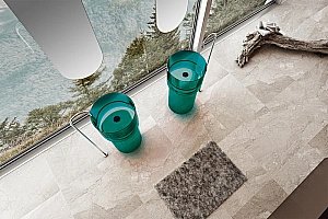 Раковина напольная ABBER Kristall AT2701Aquamarin-H бирюзовая прозрачная купить в интернет-магазине Sanbest