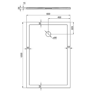 Душевой поддон Акватон Калифорния М 120х80 1A737636CA010 белый купить в интернет-магазине Sanbest