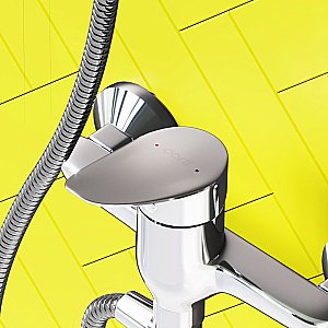 Смеситель для ванны Dorff Norma D1095000 хром купить в интернет-магазине сантехники Sanbest