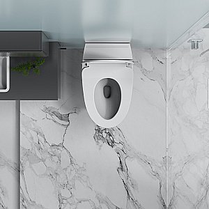 Унитаз подвесной Abber Bequem AC1124P белый, с крышкой микролифт купить в интернет-магазине Sanbest