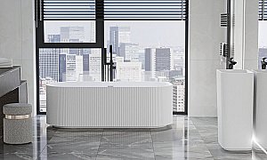Раковина напольная NT Bagno Eccolo 50 NT702 белая матовая купить в интернет-магазине Sanbest