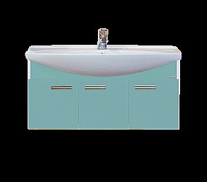 Тумба с раковиной подвесная Misty Джулия 105 голубая для ванной в интернет-магазине Sanbest