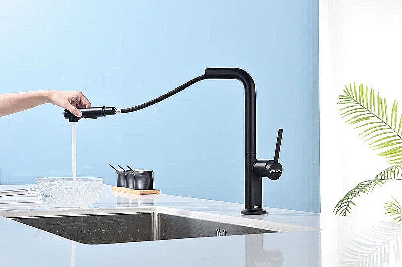 Смеситель для кухни Paulmark Neo Ne214419-AN антрацит купить в интернет-магазине сантехники Sanbest