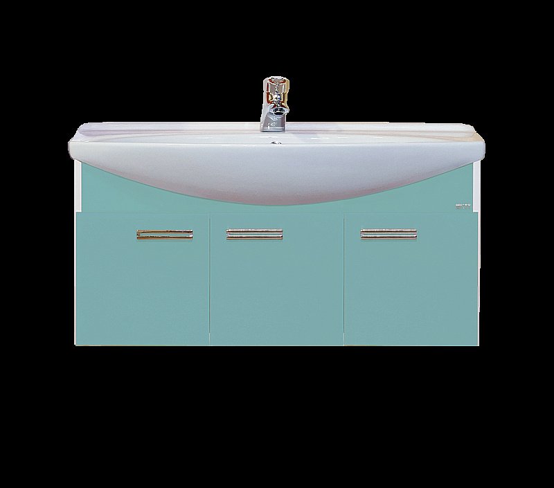 Тумба с раковиной подвесная Misty Джулия 105 голубая для ванной в интернет-магазине Sanbest