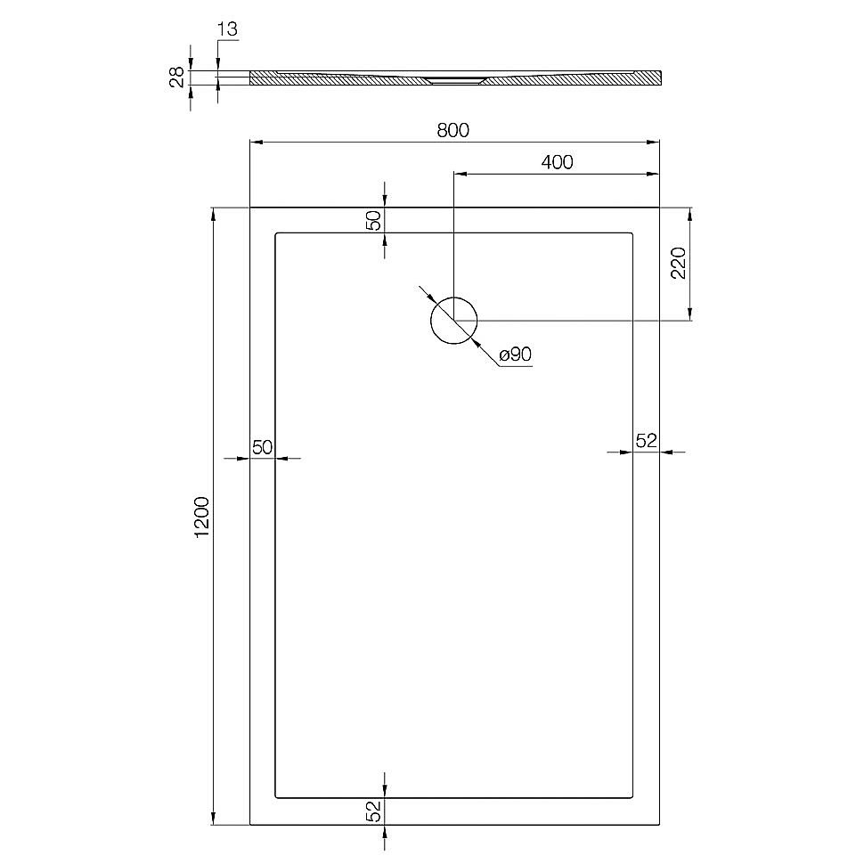 Душевой поддон Акватон Калифорния М 120х80 1A737636CA010 белый купить в интернет-магазине Sanbest