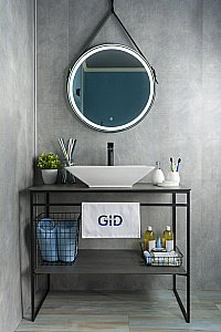 Раковина накладная Gid 55,5 N9212 51131 белая купить в интернет-магазине Sanbest