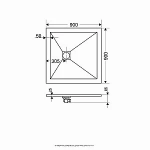 Душевой поддон RGW Stone Tray ST-Be 16152099-03 90х90 бежевый купить в интернет-магазине Sanbest