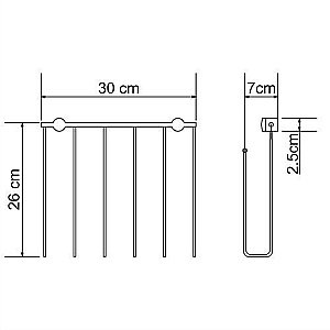 Держатель для газет WasserKRAFT K-311 купить в интернет-магазине сантехники Sanbest