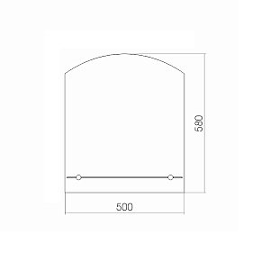 Зеркало LORANTO Шанс 50х58 с полкой в ванную от интернет-магазине сантехники Sanbest