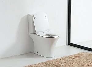 Унитаз Orange C01-000w безободковый, с бачком, с крышкой микролифт купить в интернет-магазине Sanbest
