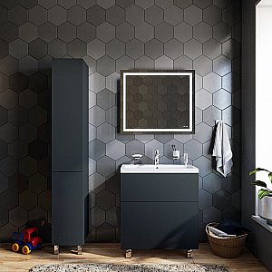 Тумба с раковиной напольная AM.PM Gem 75 графит для ванной в интернет-магазине Sanbest