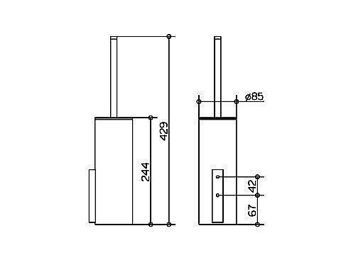 Ершик настенный KEUCO Edition 400 купить в интернет-магазине сантехники Sanbest