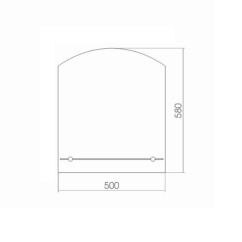 Зеркало LORANTO Шанс 50х58 с полкой в ванную от интернет-магазине сантехники Sanbest
