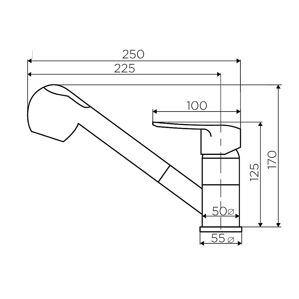 Смеситель для кухни Dorff Ultra D5000000 хром купить в интернет-магазине сантехники Sanbest