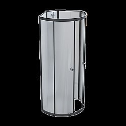 Душевое ограждение Радомир Стронг 100х100 профиль черный/стекла матовые купить в интернет-магазине сантехники Sanbest