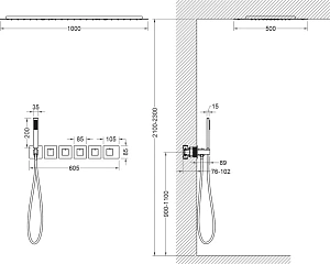 Душевая система Timo Petruma SX-5329/17SM золото матовое купить в интернет-магазине сантехники Sanbest