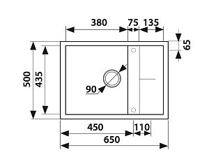 Мойка кухонная Kaiser KMM-5065 G серая купить в интернет-магазине сантехники Sanbest