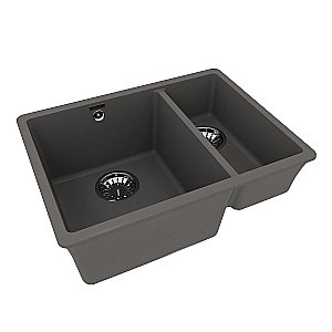 Кухонная мойка Lemark Sinara 550.2-U 9910083 серый шелк купить в интернет-магазине сантехники Sanbest