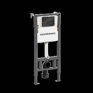 Инсталляция для унитаза Ceramica Nova Balance CN121001MB кнопка черный матовый купить в интернет-магазине сантехники Sanbest