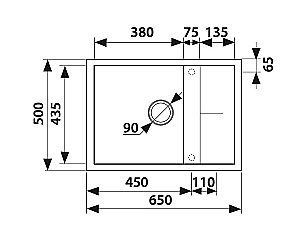 Мойка кухонная Kaiser KMM-5065 G серая купить в интернет-магазине сантехники Sanbest