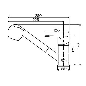 Смеситель для кухни Dorff Ultra D5000000 хром купить в интернет-магазине сантехники Sanbest