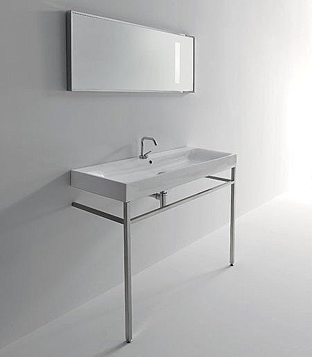 Раковина Kerasan Cento 120 3534bi*1 белая купить в интернет-магазине Sanbest