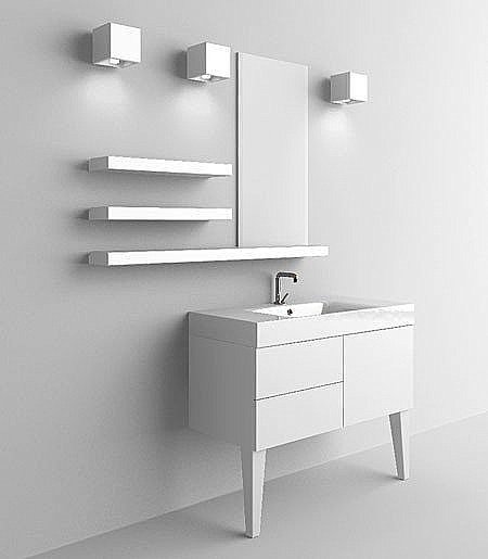 Раковина Kerasan Cento 100 355001*1 белая купить в интернет-магазине Sanbest