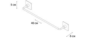 Полотенцедержатель FIXSEN SQUARE FX-93101 купить в интернет-магазине сантехники Sanbest
